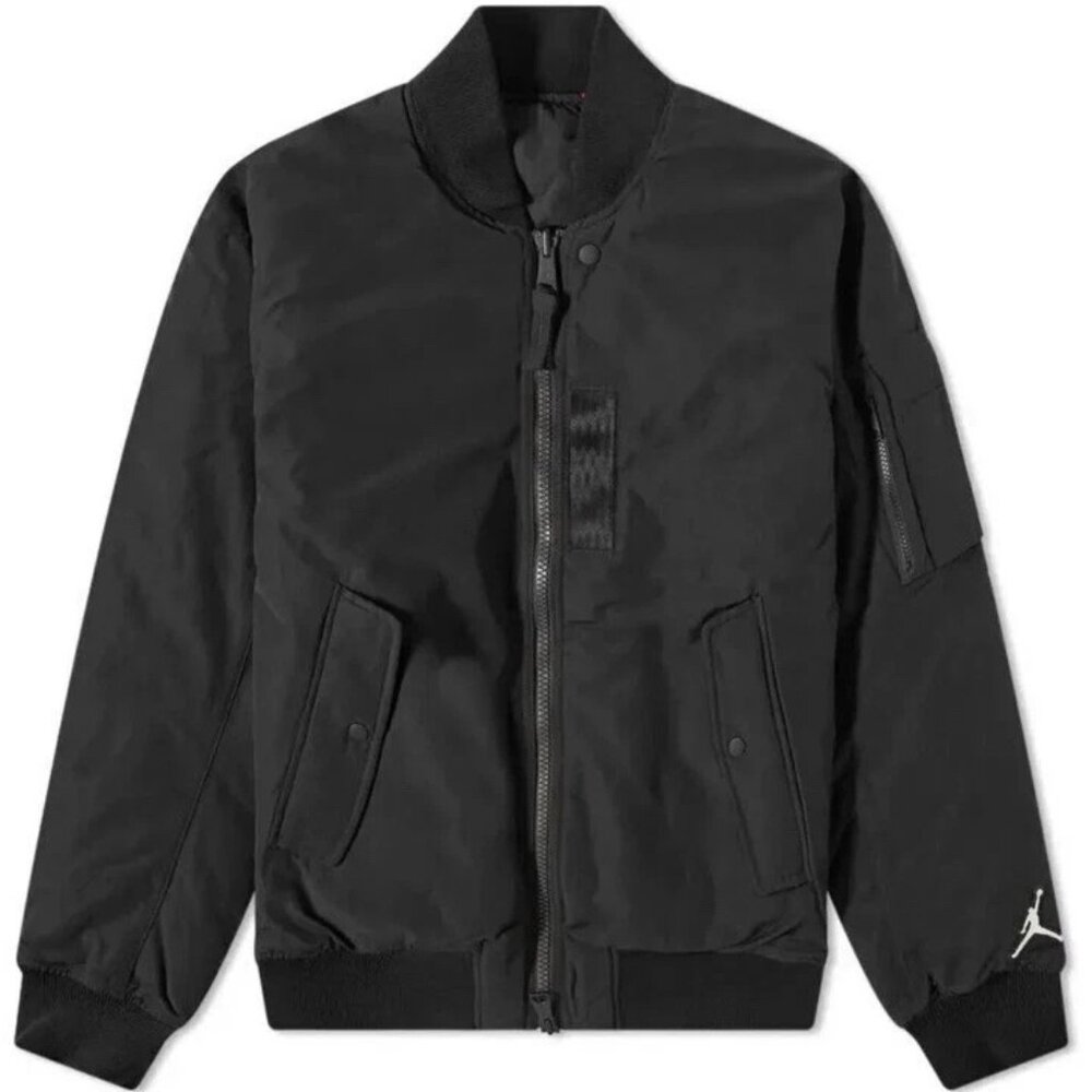 Jordan Essentials Statement MA-1 Jacket DA9796-010 Black Red Reversible
